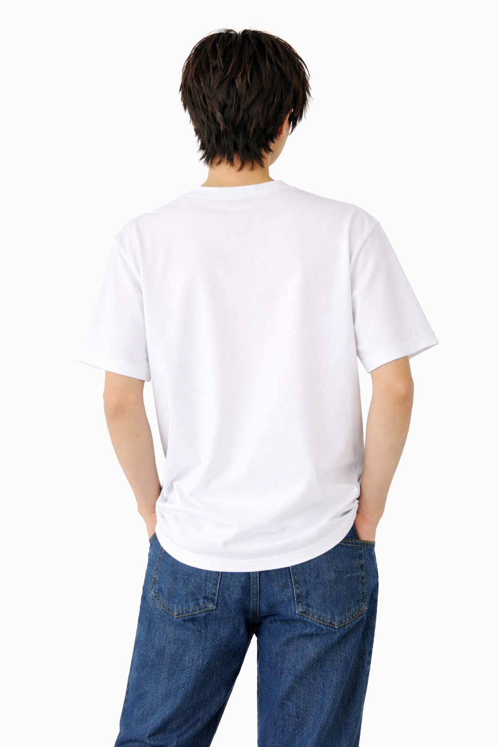 メンズ　大きめプリントTシャツ「だんだん 良くなる」　胸プリント　クルーネック