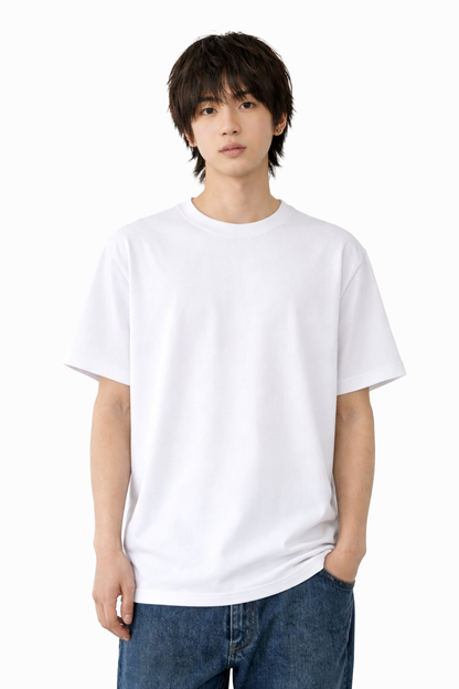 メンズ　大きめプリントTシャツ「だんだん 良くなる」　バックプリント　クルーネック